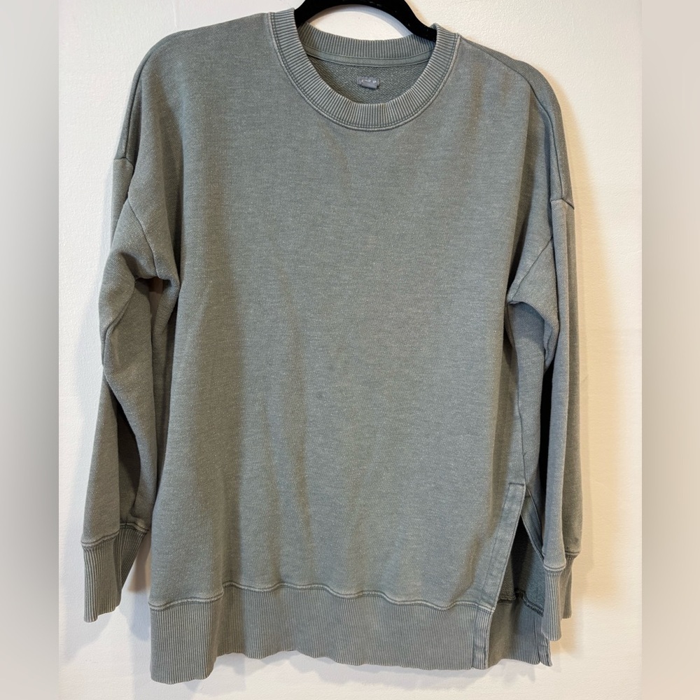 Aerie Oversized Side Slit Pullover Sweatshirt Size Small